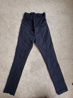 Seraphine Navy Maternity Slim-Fit Pants